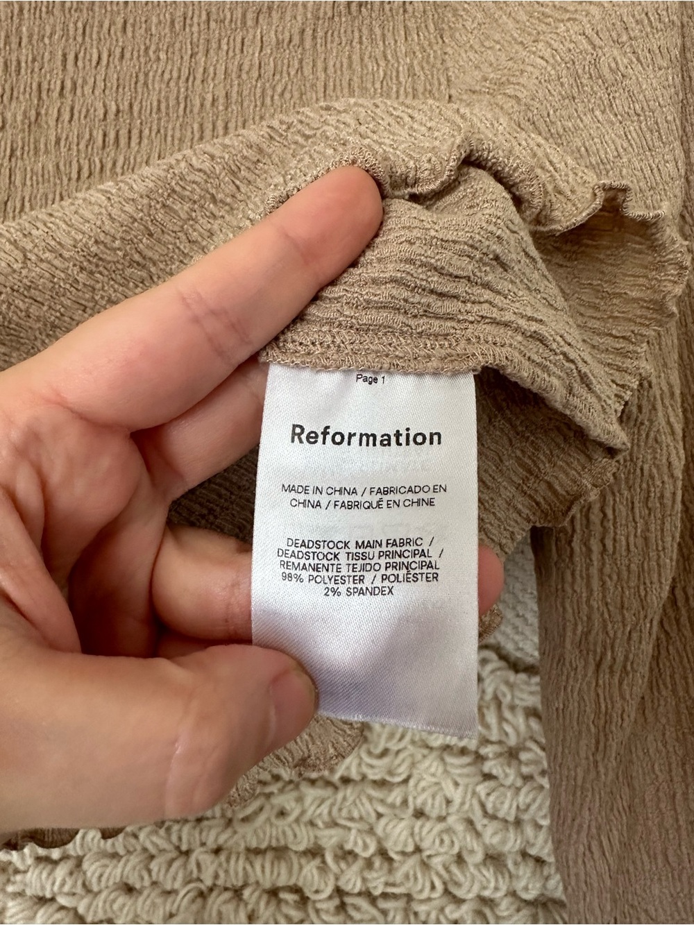 Reformation Ribbed Zayne Top - Picture 4 of 7